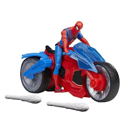 MARVEL Spider-Man Web Blast Cycle 10cm toy Action Figure Spiderman