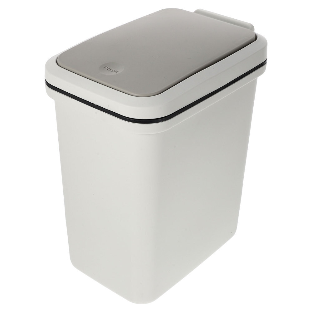 Trash Can for Desk Garbage Office Push Versatile Bin Compact Waste Container-image