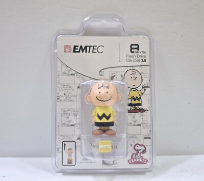 [NEW] Peanuts Charlie Brown EMTEC USB 2.0 Flash Drive 8GB Stick