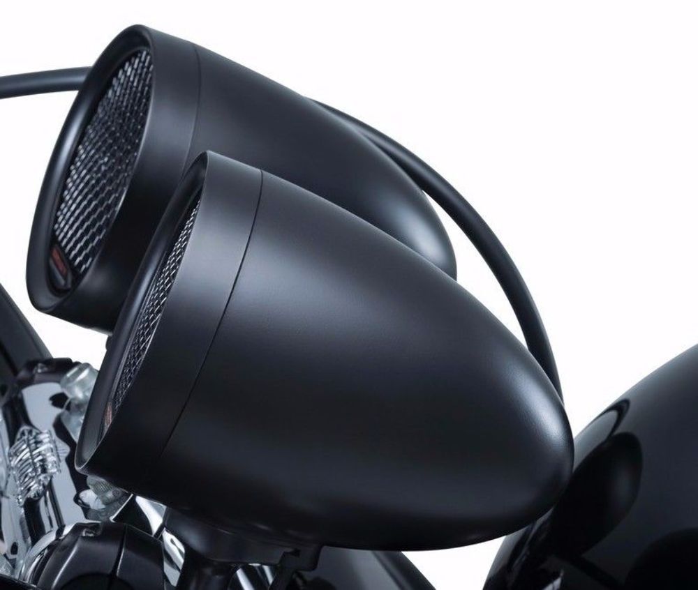 Kuryakyn Black Road Thunder Speaker Pods MTX Bluetooth Audio Controller Harley