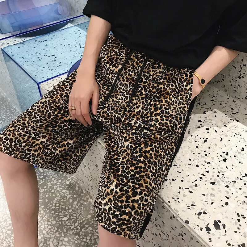 Leopard print shop shorts for men