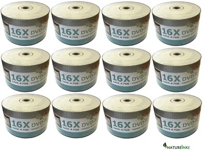 600 ARITA Ritek Full INKJET Printable Blank DVD-R 16x DVD Discs 4.7GB 120 mins