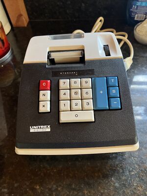 1970s Unitrex Electric E2082 ○ 10 Key Adding Machine Eiko