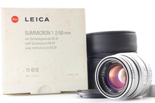 L39 Exc 5 w/ BOX Leica Summicron 50mm F2 E39 4th LTM Screw Mount From Japan
