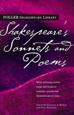 Shakespeare's Sonnets & Poems (Folger Shakespeare Library) - VERY GOOD