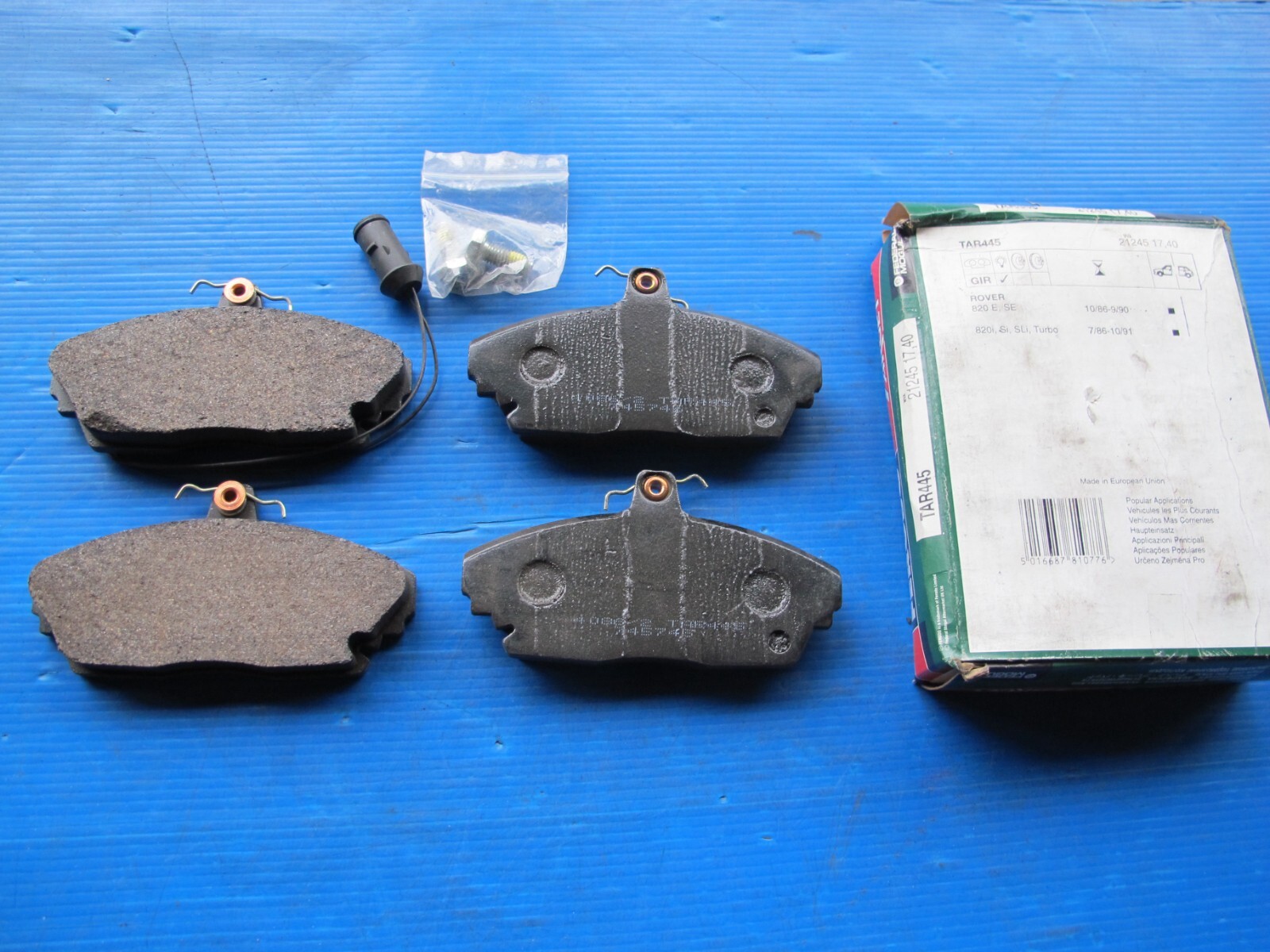 Plaquettes de freins avant Ferodo pour restauration du freinage de Rover 800 et Legend