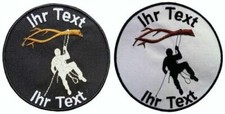 Geocacher climbing patch patch embroidered with custom text 10cm 880