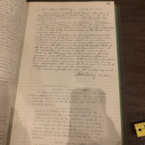 Vintage Antique Graham Paper Company Stockholders Meeting Record Handwritten - Imagen 9 de 12