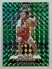 2023-24 Panini Mosaic - Green Prizm #253 Jordan Hawkins RC