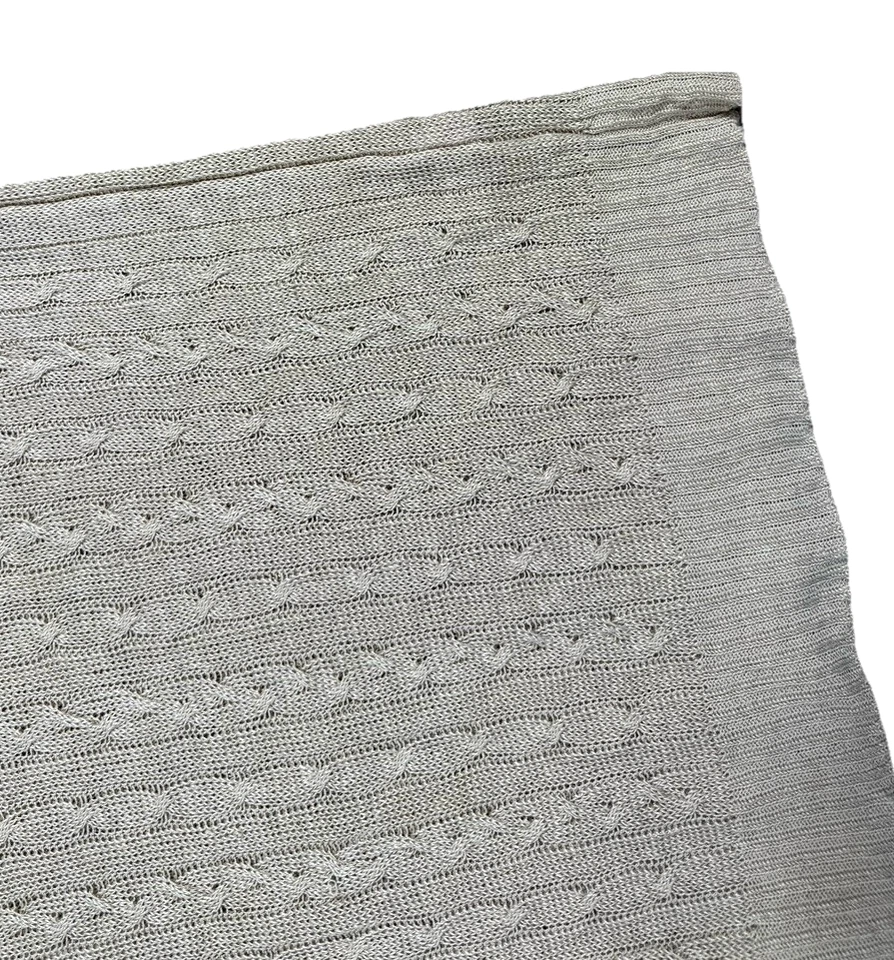 Calypso St Barth льняной кабель вязаный свитер размер маленький легкий бежевый V шеи - Изображение 2 из 4