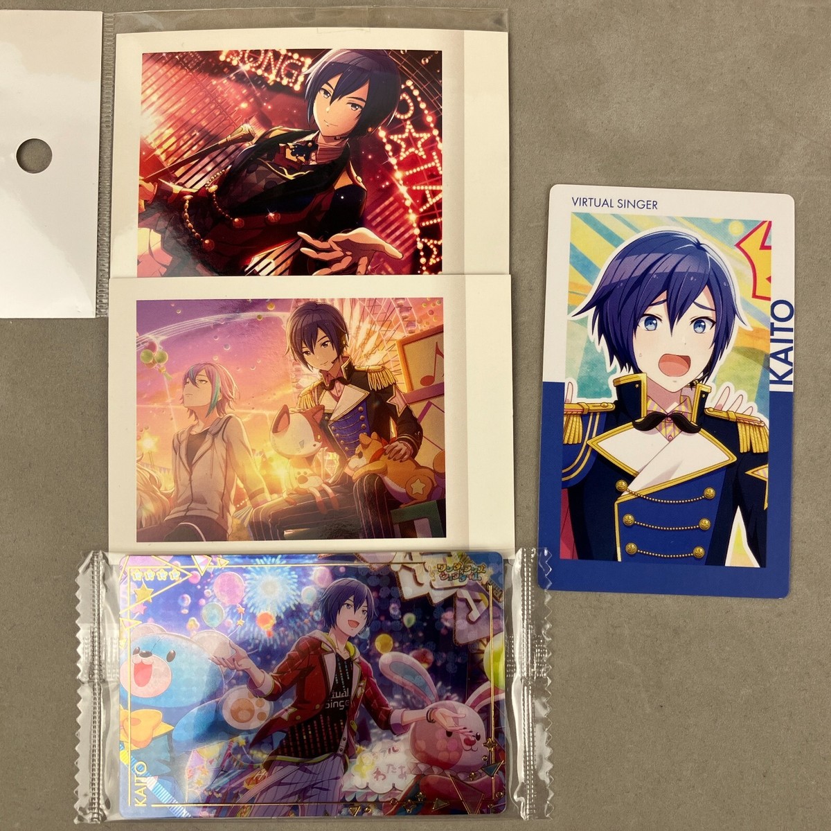 Project Sekai Vocaloid Kaito Anime Trading Card Lot Wafer
