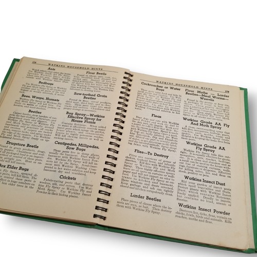 Watkins Household Hints Book 1941 Elaine Allen Green Kitchen Decor Vtg Housewife - Picture 13 of 21