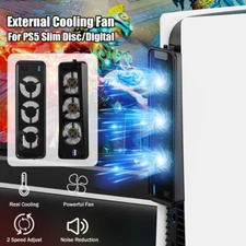 External Cooling Fan Cooler Game Accessories for PS5 PlayStation 5 Host Console