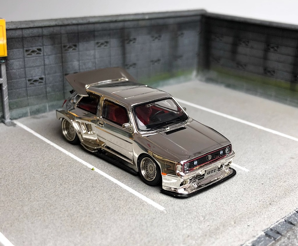 Liberty 1:64 Silver VW Golf GTI MK2 Widebody Sport Model