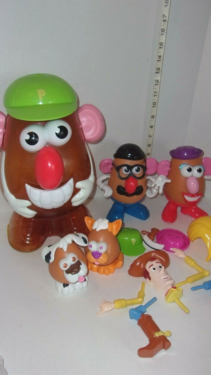 2002 Hasbro Mr Potato Head Lot With Large Mr Potato Head Case