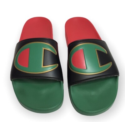CHAMPION Men’s IPO Split Slides In Green/Multi.. Size:12M Amazon.com: Champion CS Squish White/Surf The Web/Scarlet 8  main image 4