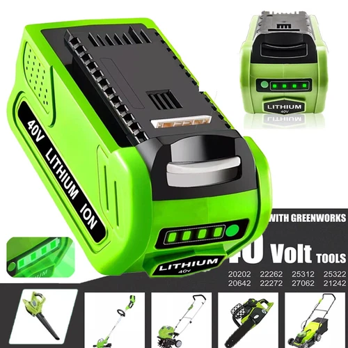 For Greenworks 2901319 G-MAX 40V 6.0Ah Battery 29472 29462 20202 29252 Lithium - Picture 1 of 17