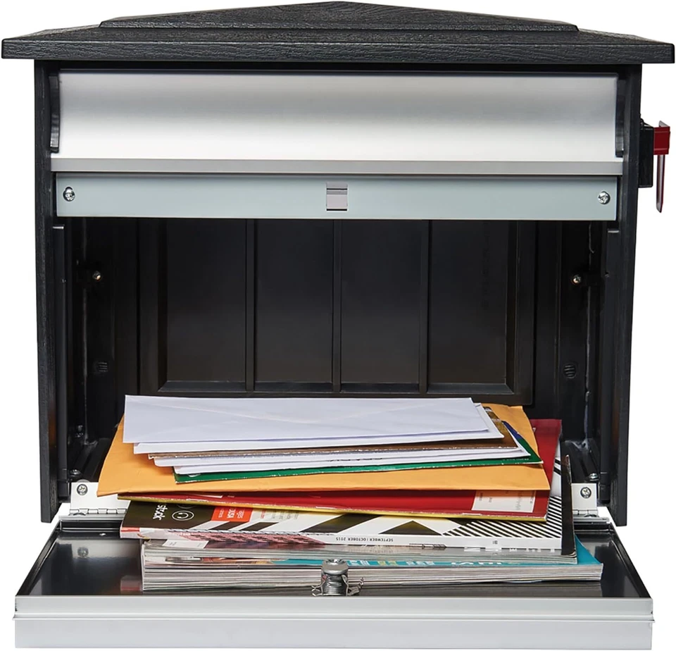 Architectural Mailboxes Mailsafe Aluminum Locking Wall Mount Mailbox - Image 3 of 4