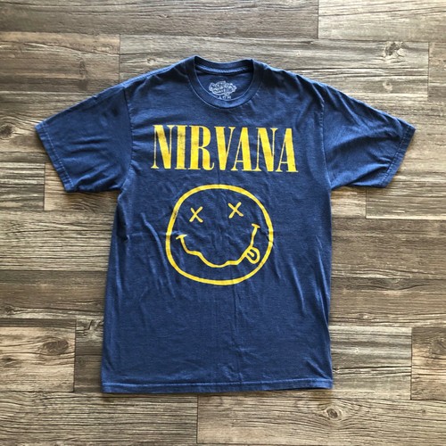 Yellow NIRVANA Graphic Tee T-Shirt Size 