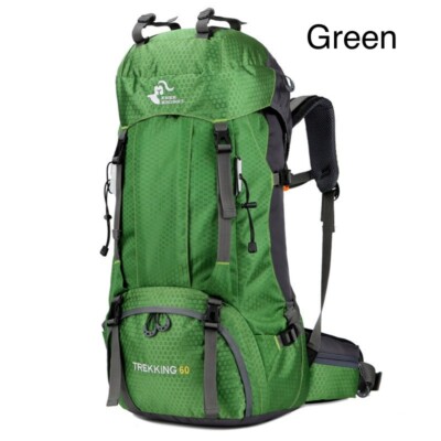 60L GREEN light weight camping or hiking backpack