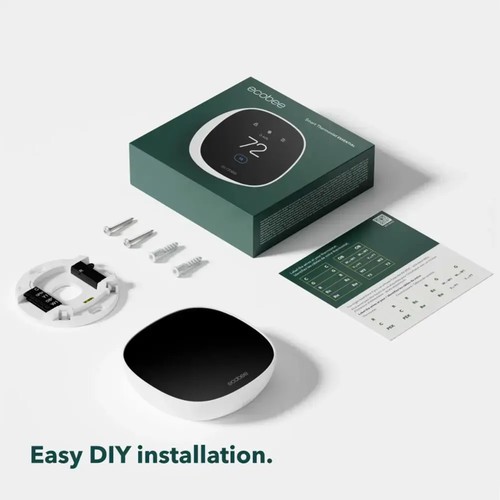 ecobee 2025 Smart Thermostat Essential Programmable Wi-Fi Thermostat - White - Picture 8 of 9