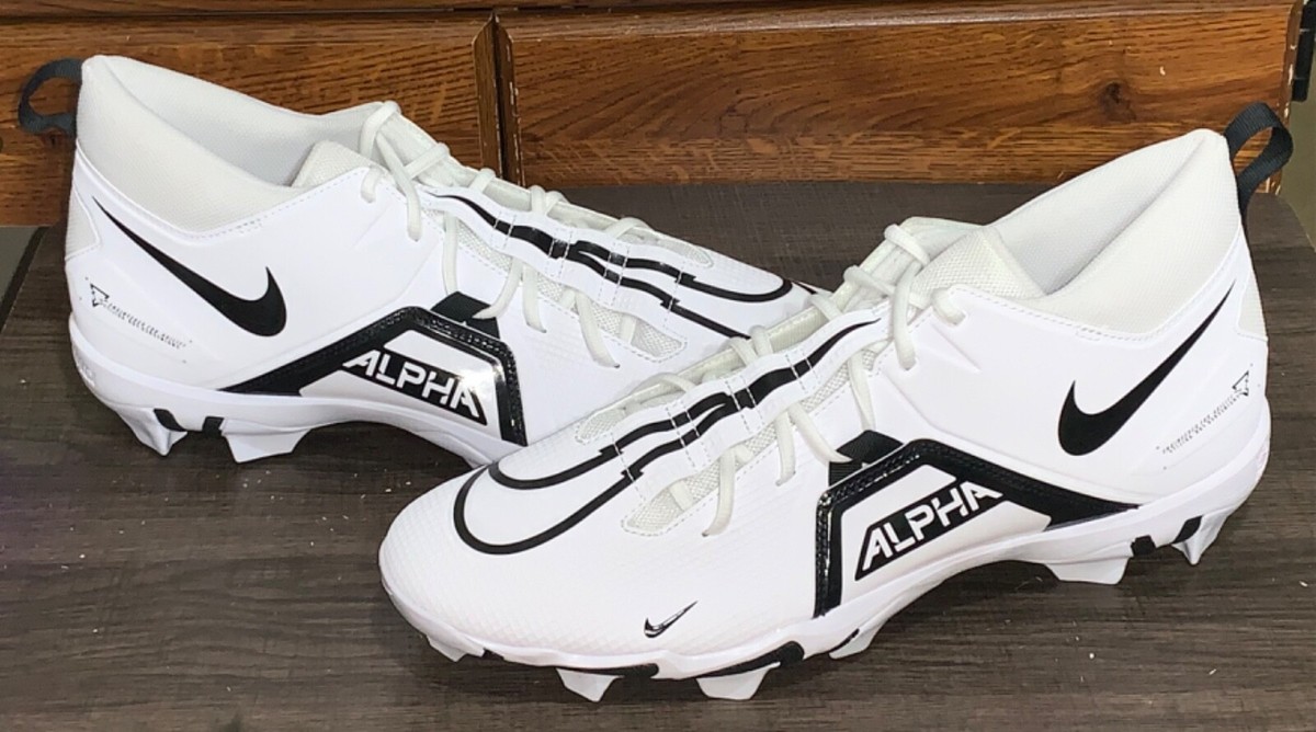 Nike Alpha Menace 3 Shark Men's Football Cleats Shoes White/Black