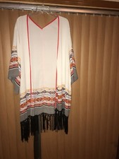 Open Front Multicolor Cover Up