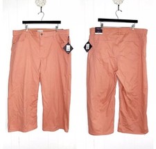     22W Ava  Viv Coral High-Rise Wide Leg Crop Pants Plus Size