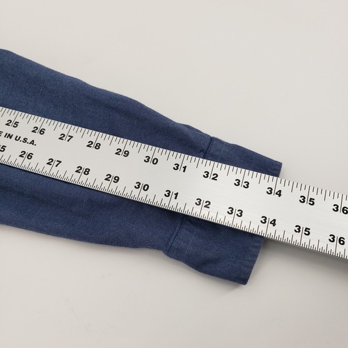 Goodthreads Herren L Blau Leicht Denim L-Ärmel Button-Down. (0483) - Bild 4 von 6