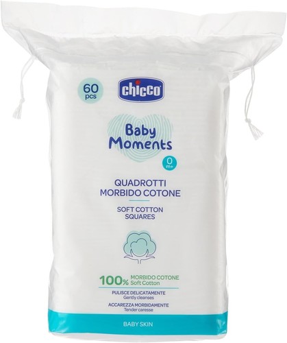Quadrotti Morbido 100% Cotone Baby Skin 60 pz Pulisce Delicatamente Morbidamente - Foto 21 di 24