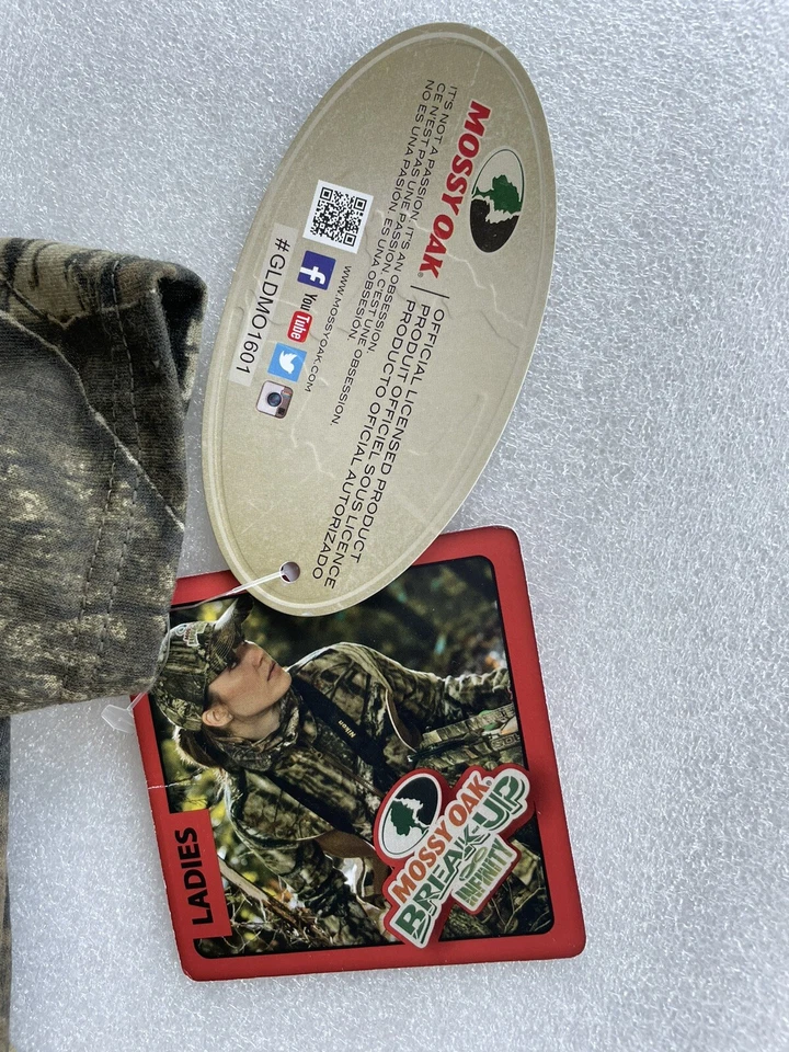 MOSSY OAK CAMO T SHIRT LADIES LARGE SHORT SLEEVE TEE SHIRT - Image 4 of 4