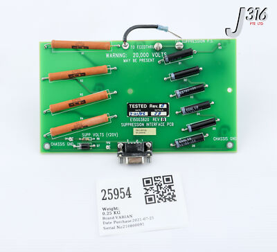25954 VARIAN PCB SUPPRESSION INTERFACE E15003820 | eBay