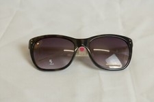 FLOWER Womens New RXable Sunglasses Fashion UV Protect BLACK/CREAM RT76S