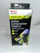 CVS Health (1) LARGE, Moderate Support, KNEE, Active Compression Support