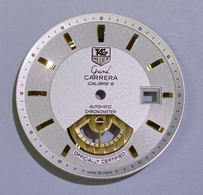 TAG HEUER GRAND CARRERA CAL 6 WATCH WAV515B WHITE DIAL 35 MM (NOS & ORIGINAL)