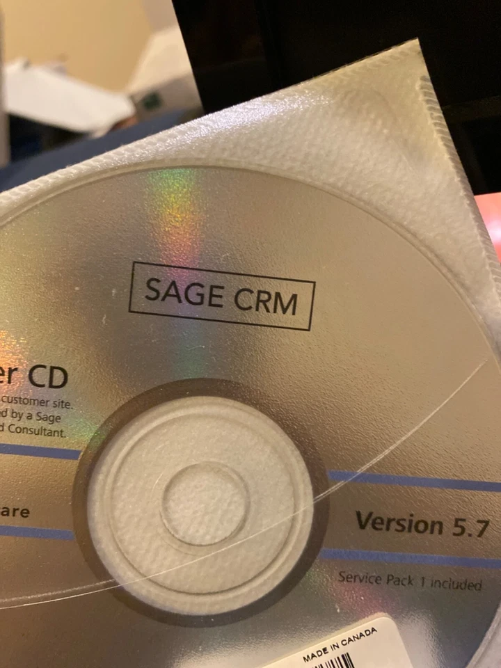Original, Authentic and New Sage CRM v5.7 Complete. CRM100 and CRM200. Master CD - Image 2 of 3