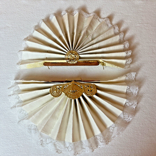(13) Ventiladores vintage hechos a mano para decoraciones navideñas de vacaciones. Muy bueno - Imagen 20 de 24