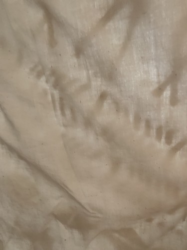 Anthropologie Linen Giraffe Curtain Panel 50”x 96” Velvet Burnout Detail Boho - Picture 6 of 11