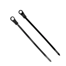100 Nylon Cable Wire Zip Ties Mounting Hole Nail Screw  40 LBS 6" Inch Black