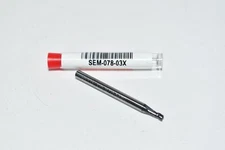NEW Micro 100 SEM-078-03X Square End Mill, 5/64'' Cutter Dia, 5/32'' LOC, 3 Fl, 