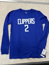 Los Angeles Clippers Shirt Youth Large Blue NBA Leonard 2 Long Sleeve
