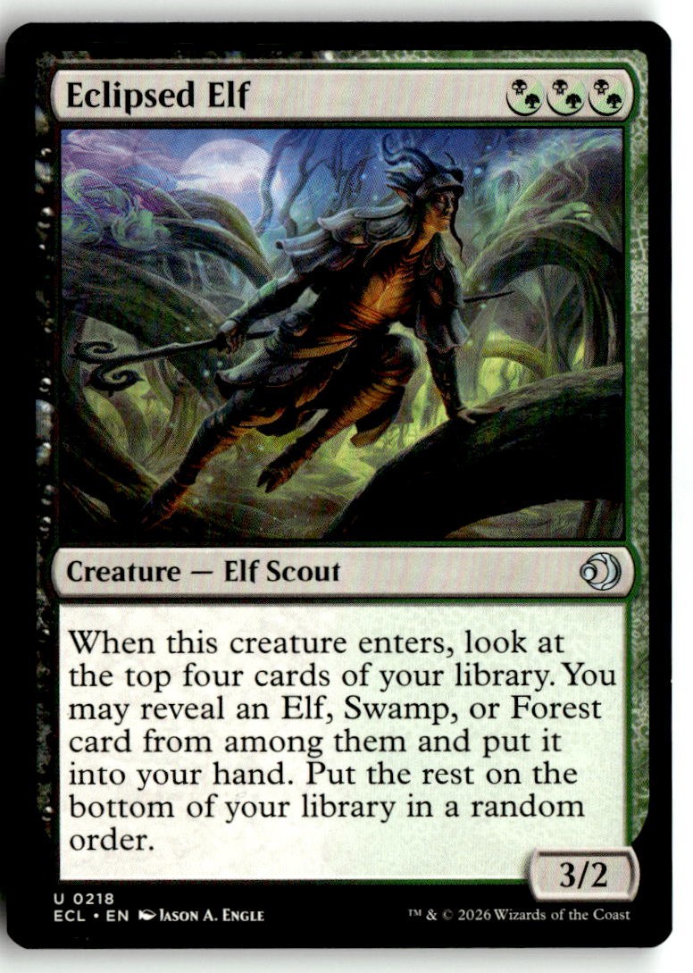 Eclipsed Elf Lightly Played 218 Lorwyn Eclipsed Magic: The Gathering