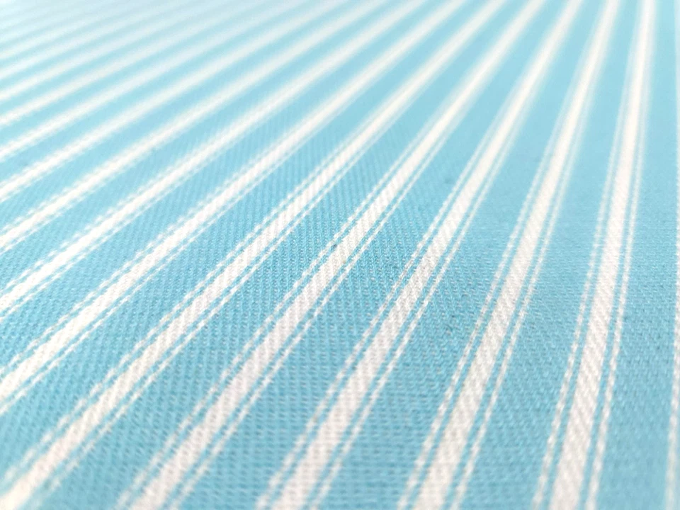 Tela Covington NUEVA TEJIDA TURQUESA Azul Teal Rayas Diseñador Cortinas Uph Foto 3 de 3