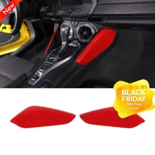 Interior Gear Shift Side Panel Trim Cover Red For Chevy Camaro 2016+ Accessories