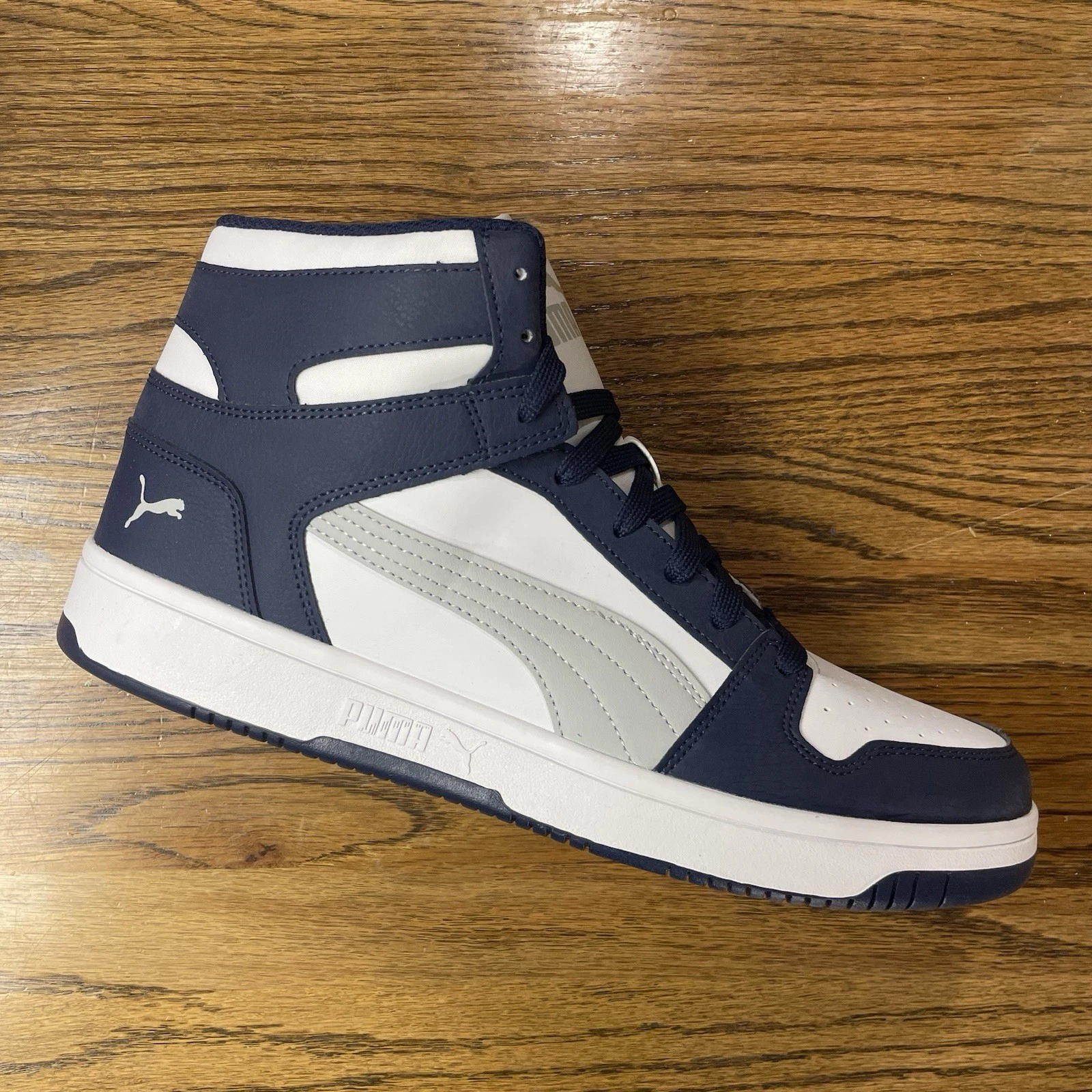 PUMA Rebound Layup Lace Up Mens Blue Sneakers Casual Shoes 36957342 Size 12 NEW