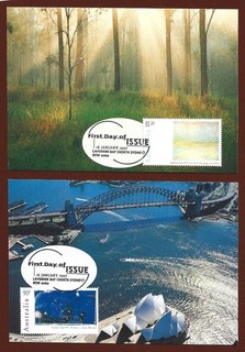 1997 AUSTRALIA " AUSTRALIA DAY " SET OF 3 MAXI CARDS
