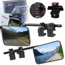 2x Caravanspiegel Wohnwagenspiegel Aufsetzspiegel Verstellbarer für Pkw und Bus