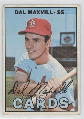 1967 Topps Dal Maxvill #421 qp4
