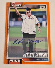 Kelvin Sampson 2026 Topps Series 1 First Pitch  AUTO #21/25 Astros SSP!