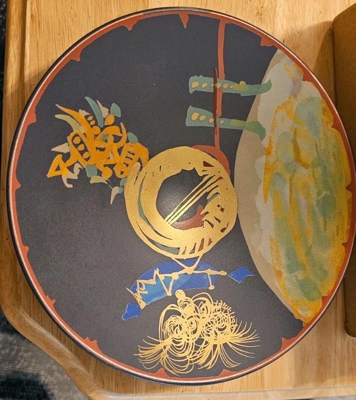 Vaso de cerámica pintado a mano Gilbert Portanier Liguria Rosenthal Studio Line Foto 2 de 4